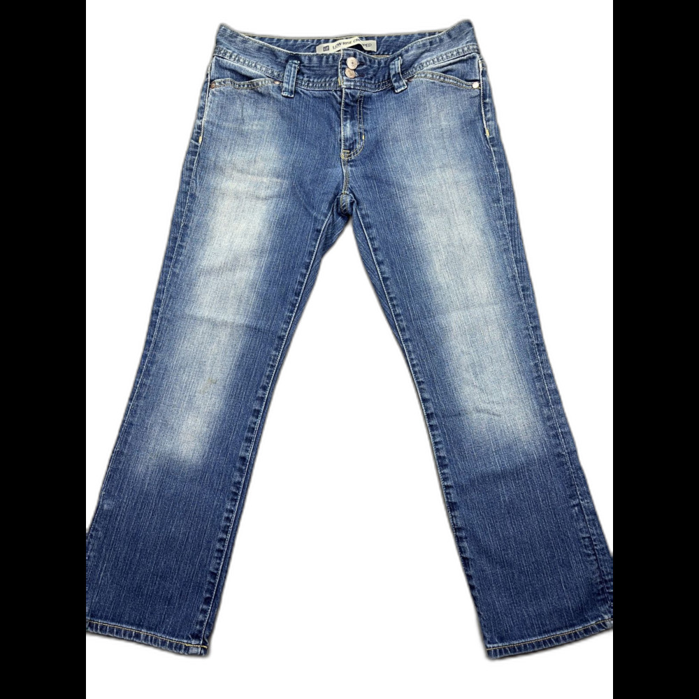 Gap Jeans Womens 4 Cropped Low Rise Dark Wash Denim Stretch Comfort 31x18‎